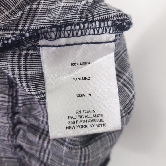 Ellen Tracy Linen Plaid Shorts - Picture 4 of 6